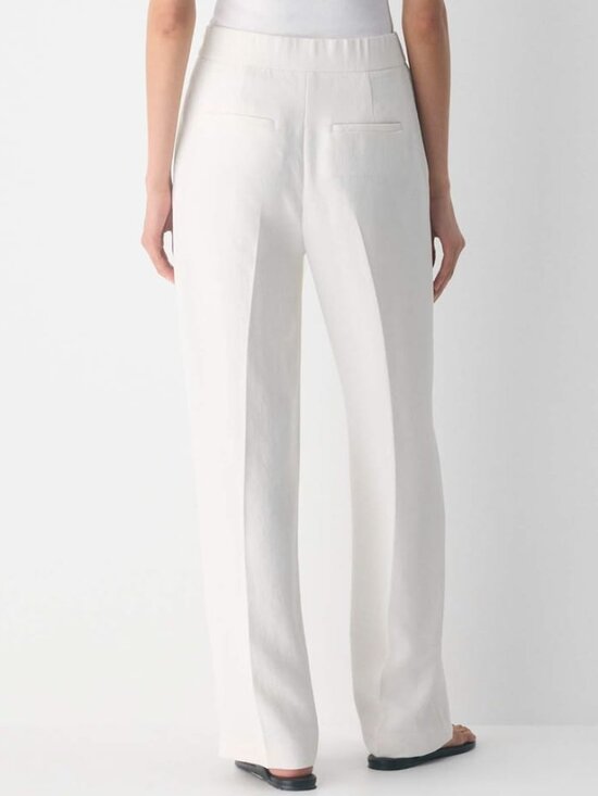 Aritzia The Limitless Pant Crepette Wide Leg High Rise Light Birch Size 12 - Picture 2 of 8